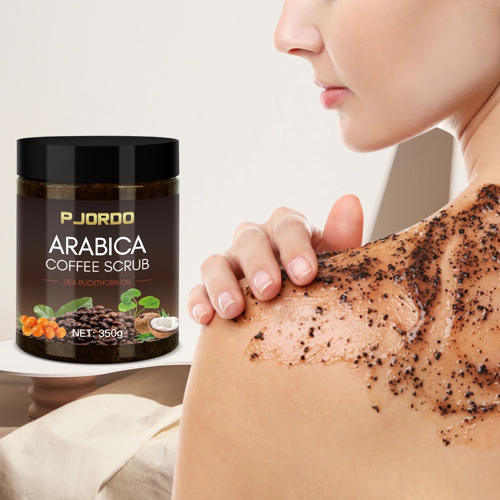 Увлажняющий Отшелушивающий отбеливающий органический натуральный кофе для лица и