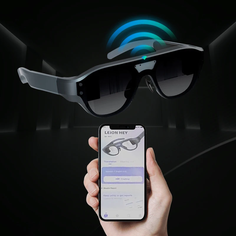 AI Smart AR Glasses HD Private Viewing Mobile Screen Augmented Reality Projection Wearable Devices for Gaming Similar Steam Deck