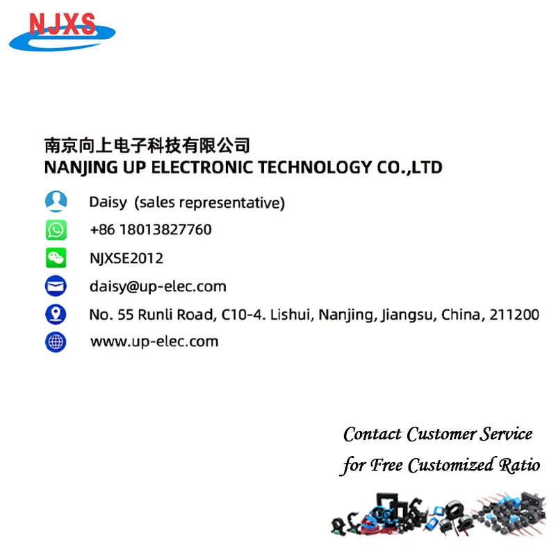 NJXS Micro Current Transformer Lead Wire 5A 10A 20A 30A 50A 100A 150 200A 250A CT PCB Mount Pin 2mA2mA Mini Voltage Transformer