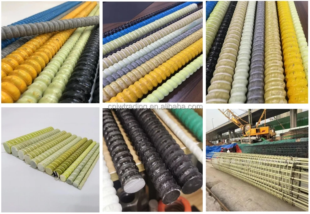 Fiberglass Reinforcement Rebar Gfrp Rebar For Subway Station Shield
