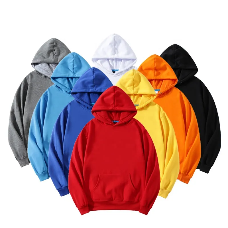 High Quality 100% Cotton Pullover Warm Wholesale Men Custom Printing Embroidery Hoodies