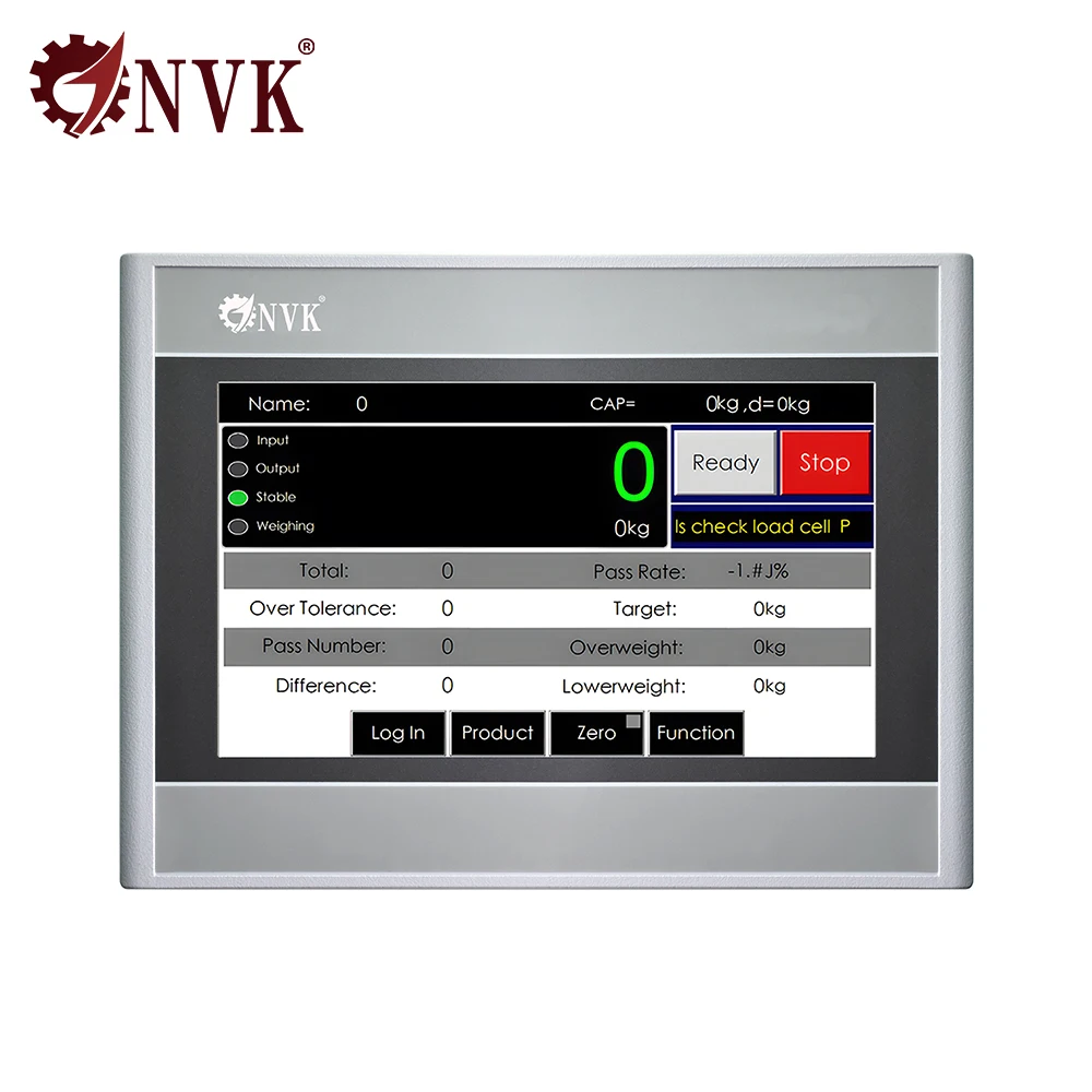 NVK Smart Touch Screen Controller Weighing Indicator for Checkweigher High Speed Precision Industrial Customizable Display