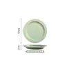 Assiette anglaise vert herbe de 8 pouces
