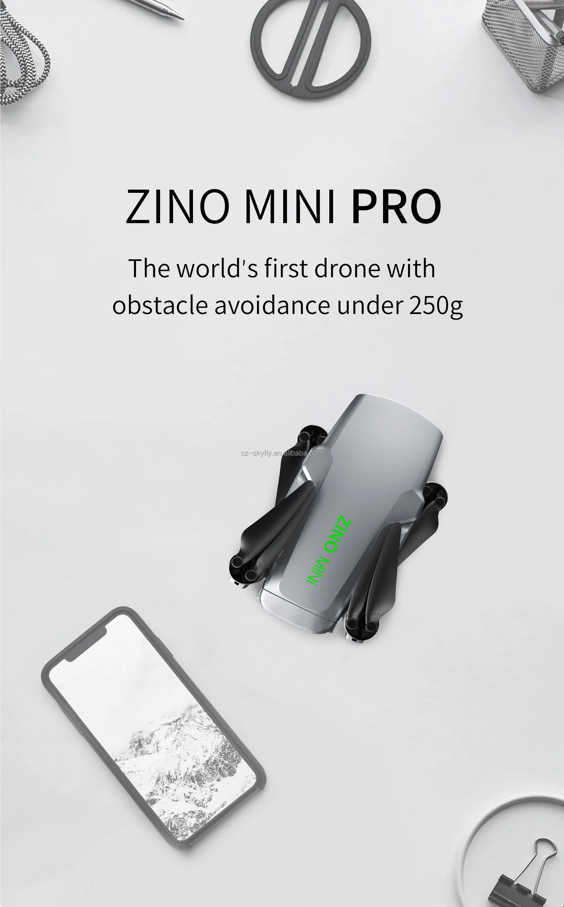 免费送货hubsan Zino Mini Pro带3轴万向节3向避障10公里fpv范围40分钟