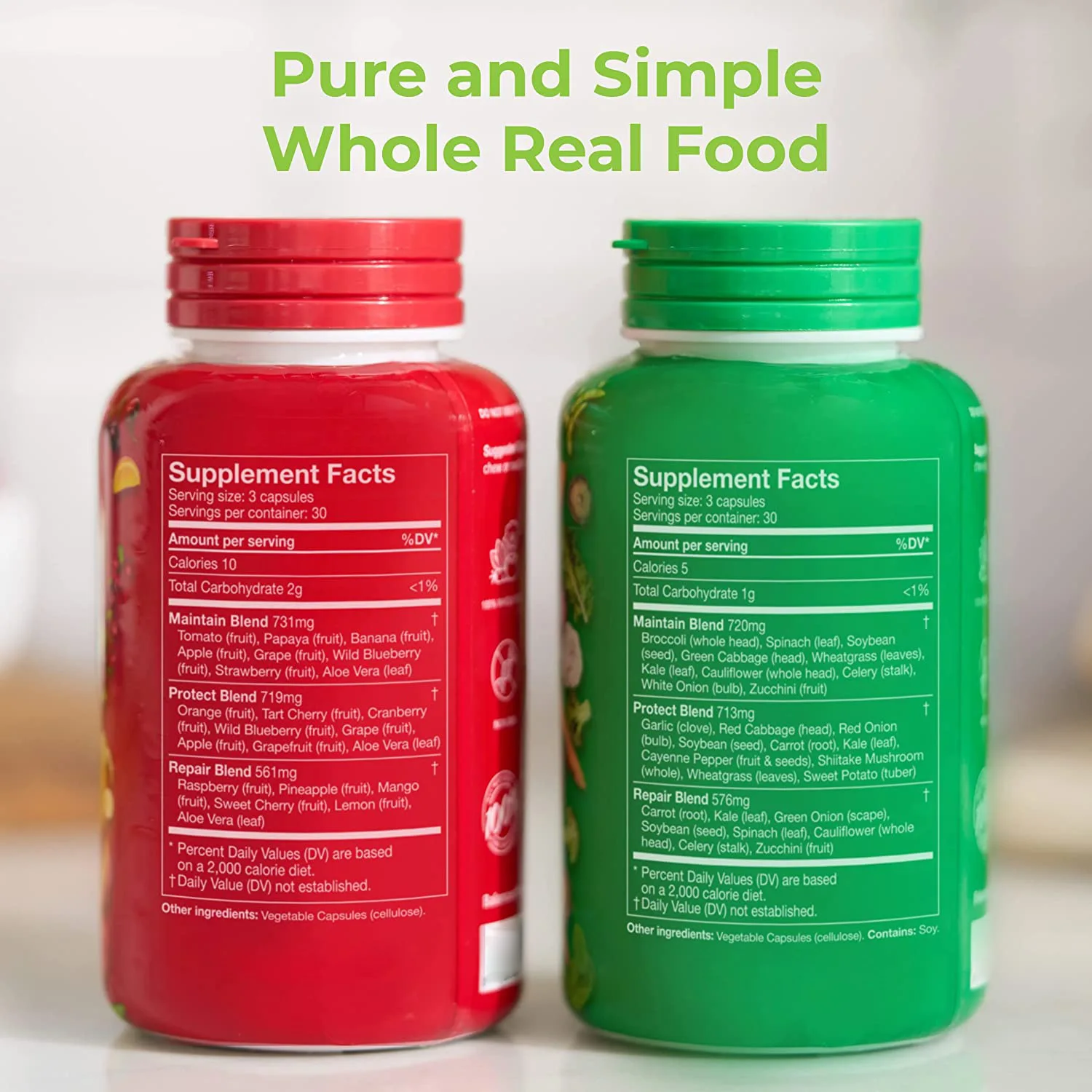 Oem Superfood Multivitamins Capsules Mineral Dietary Fiber Supplement