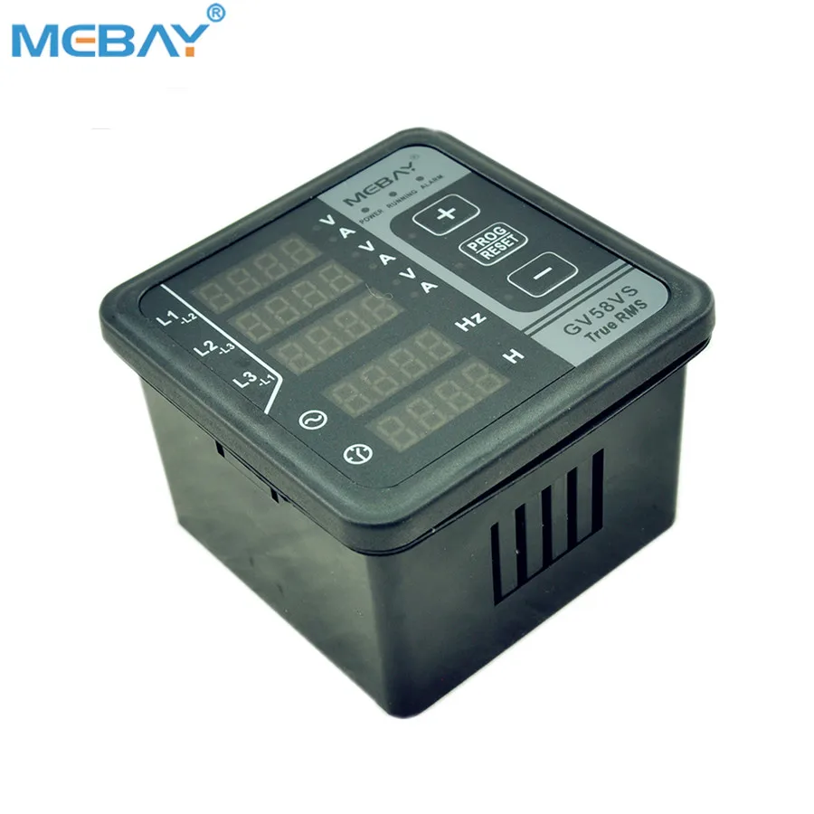 Mebay Three Phase Harmonic Analyzer Electric Digital Power Meter GV58VS