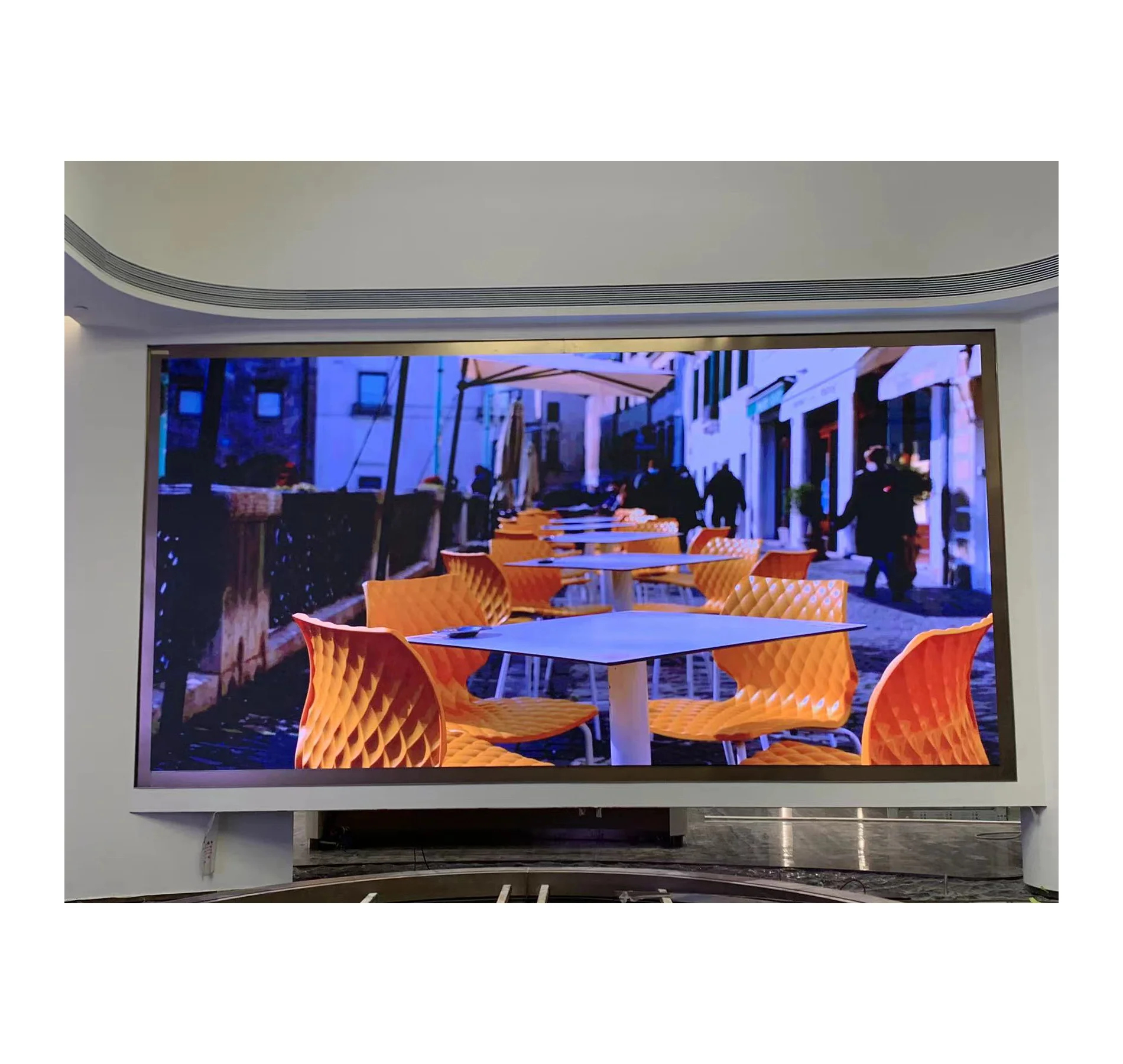 100 inch tv led screen panel display for cinema indoor ultra thin led screen for institutions P2.976 led display screen panel