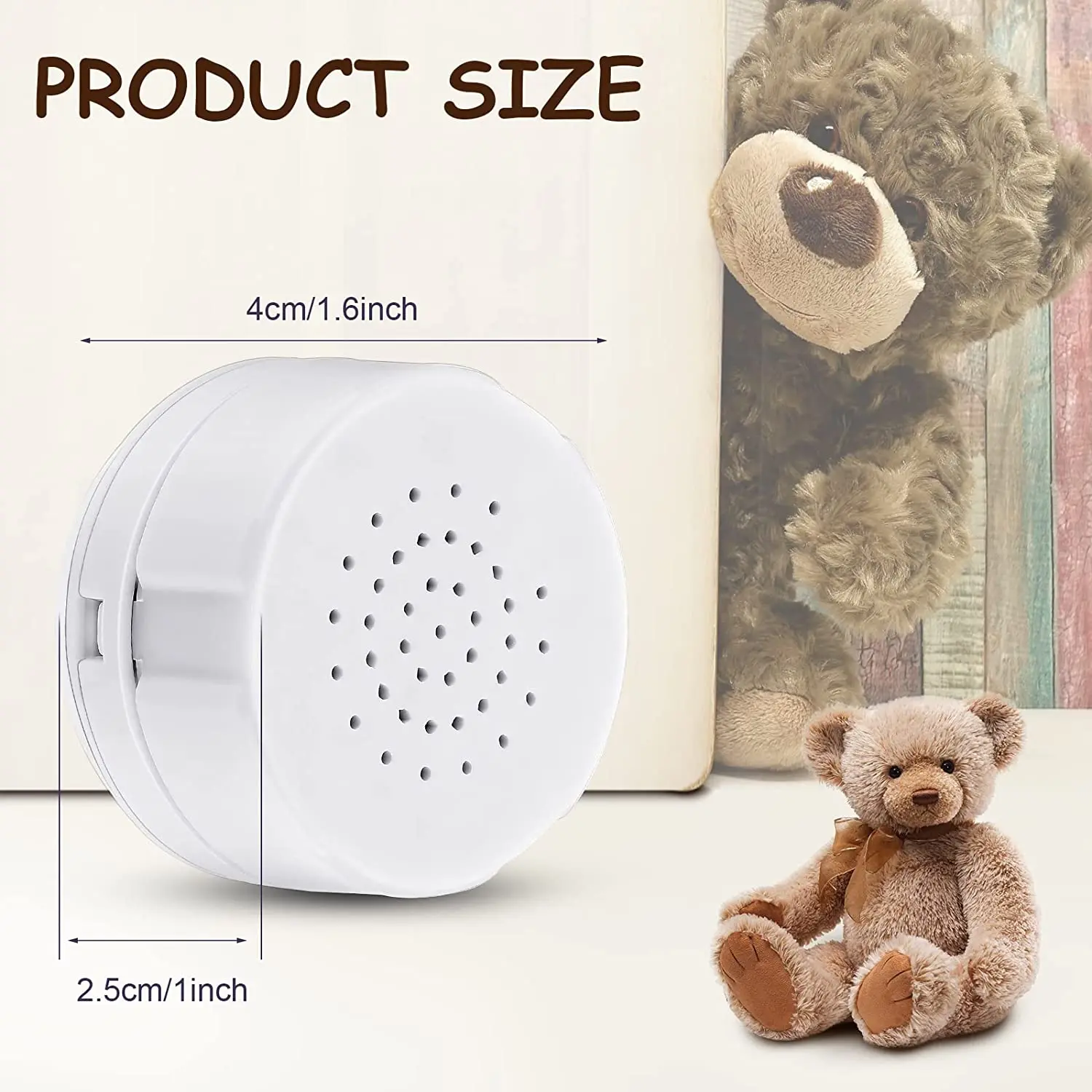 Lot De 2 Modules Vocaux Enregistrables 360s - Pour Peluches Et Jouets DIY - Message Personnalisé