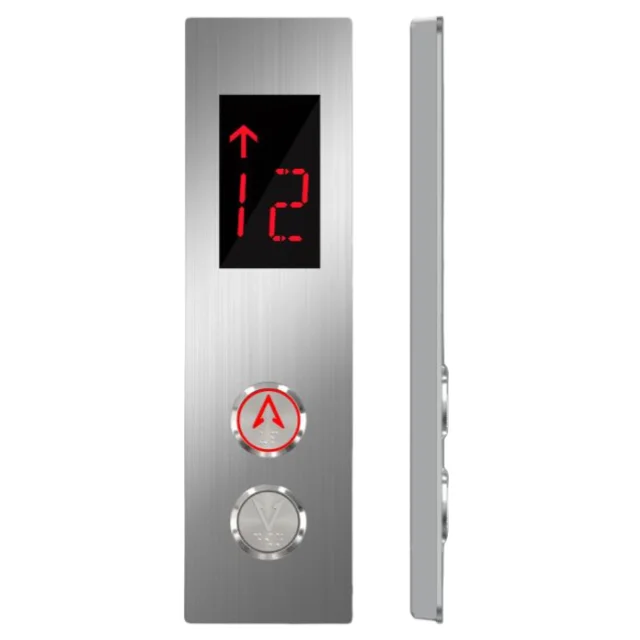 Glass Acrylic Material One/Tow Button Elevator Parts Lop Hop Kone Elevator Landing Door Control Panel Elevator Lop Board