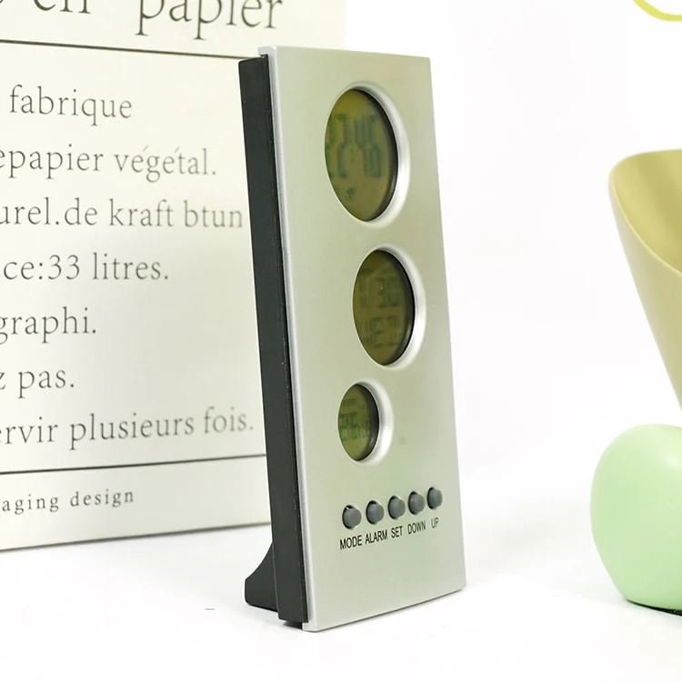 Multifunctional Electronic Clock Temperature Gauge Clock Digital Display Calendar Alarm Clock for Home Desktop