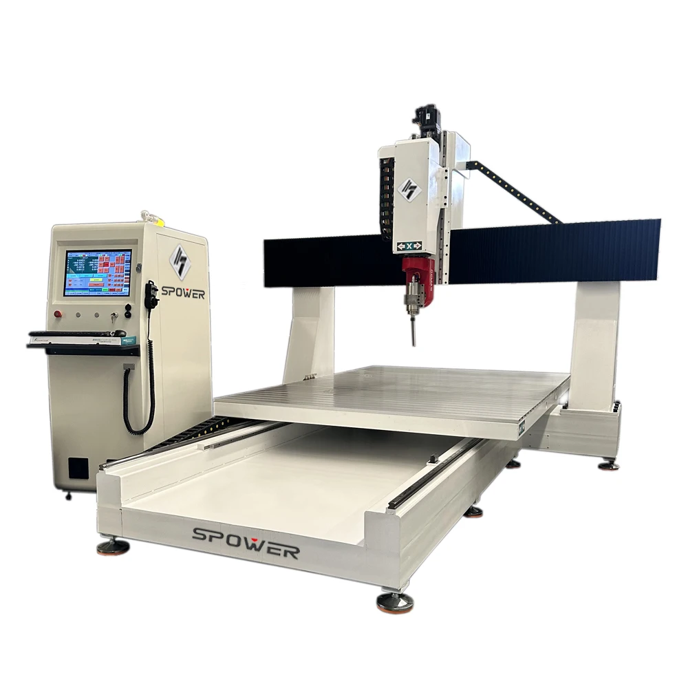 Spower 1325D 5 Axis CNC Router for Complex 3D Wood and Foam