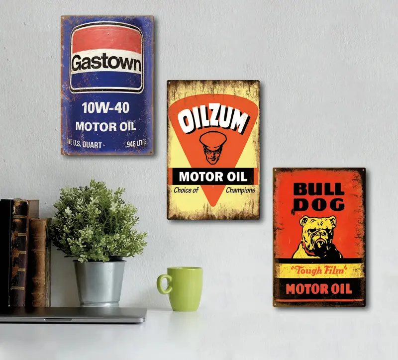 Cartello Vintage In Metallo Per Lavanderia - Gatto Nero Con Scritta 'Wash Dry Fold' | Decorazione Casa Rustica - Foto 2