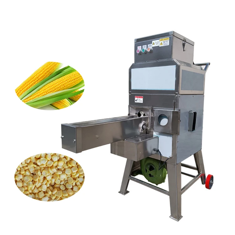 Commercial Automatic Sweet Corn Seed Cutter Machine Engine Core Component Corn Cob Kernel Remover