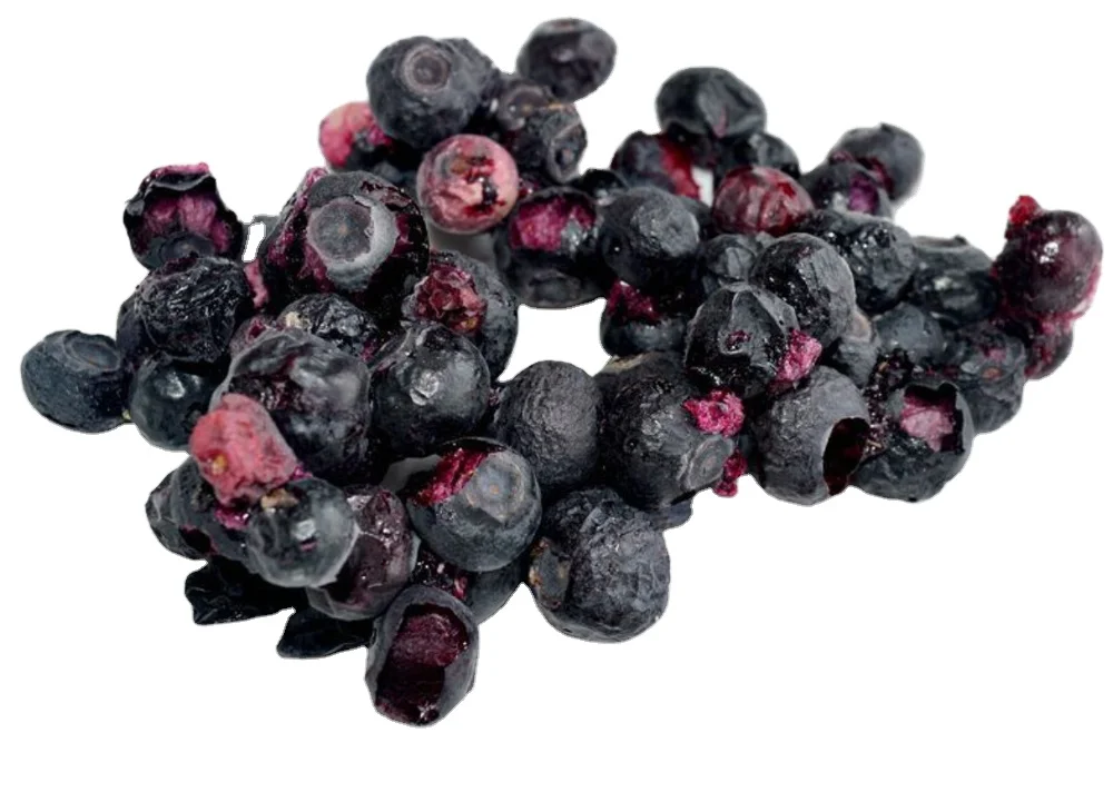 Free Additives1kg Frozen Dried Raw Pure Vaccinium Corymbosum Berry FD Dried Blueberry Fruits for Sale