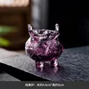 Purple glass incense burner
