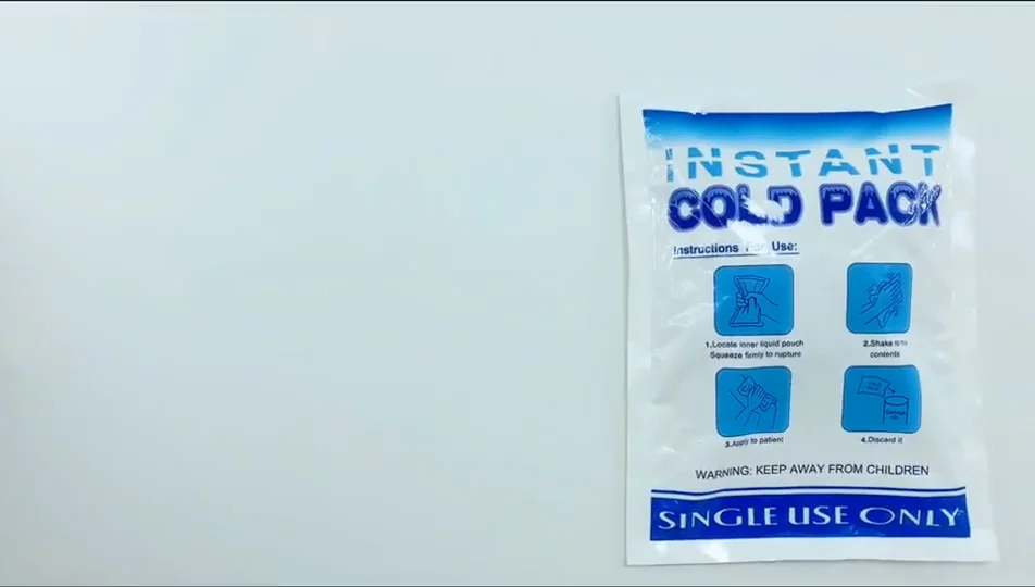 Disposable Medical Ice Pack Instant Cold Packs With Ammonium Nitrate