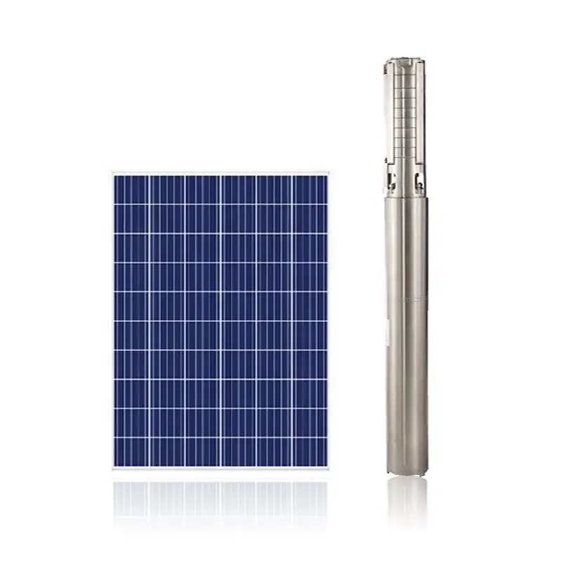 Pump Solar Submersible 0.6 kW Deep Well Solar Water Pump Kit with Solar Panel for Agriculture Irrigation