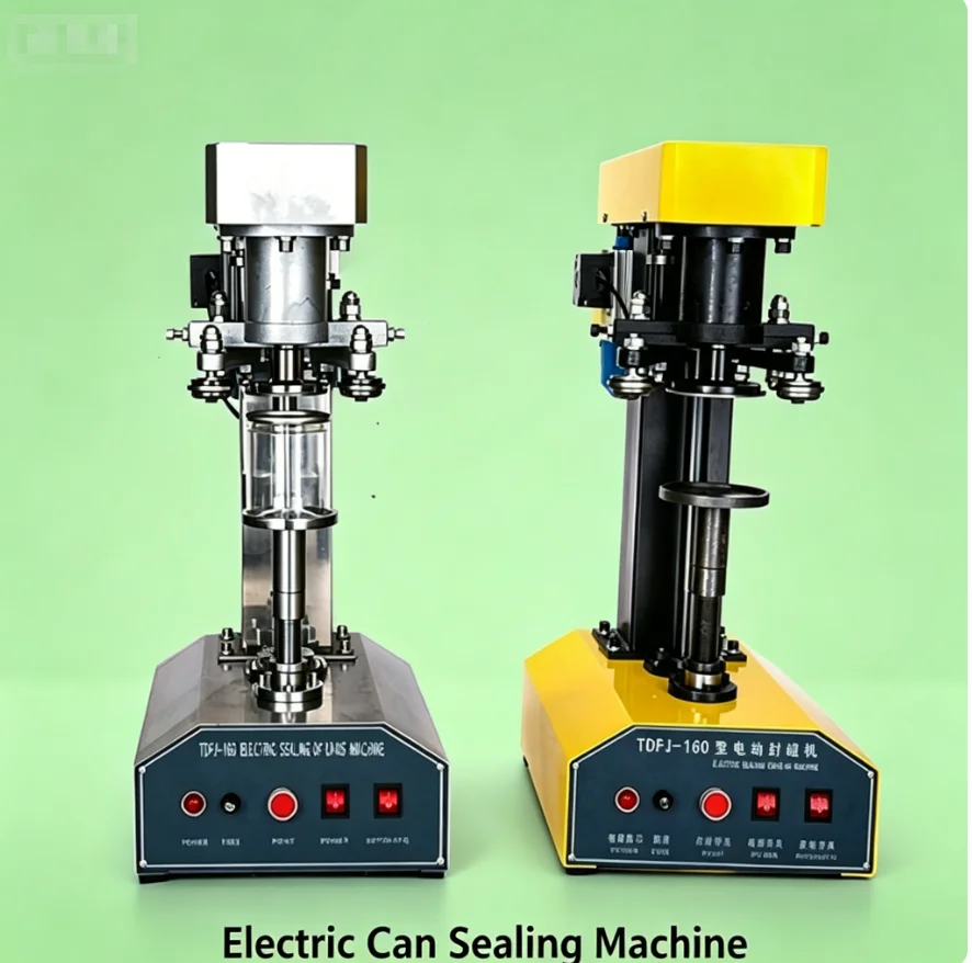 TEBAK Automatic Can Filling Sealing Machine TDFJ-160 | Electric Aluminum Tin Can Sealer for Beverage, Water and Juice Production