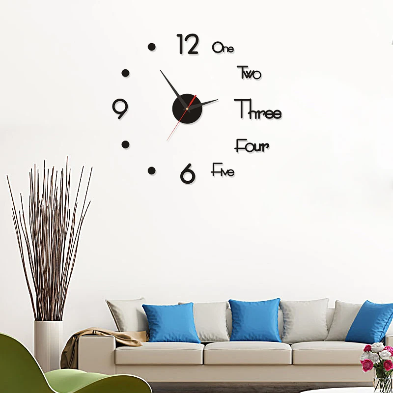 3D Home Metal Antique   Wall Clocks