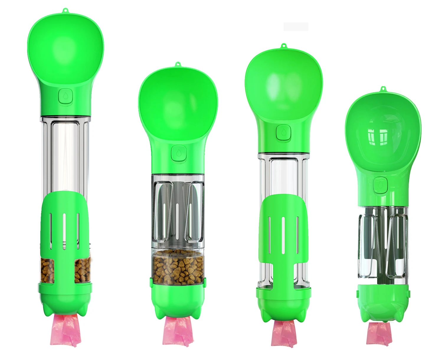 Strobigo Dog Travel Water Bottle With Food Container 3 In 1 4 In 1 Portable Dog Water Bottle