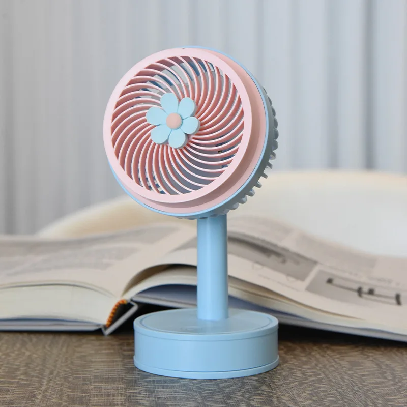 Newest Table Cooling Fan Rechargeable Telescoping Mainstays Mini Table ...