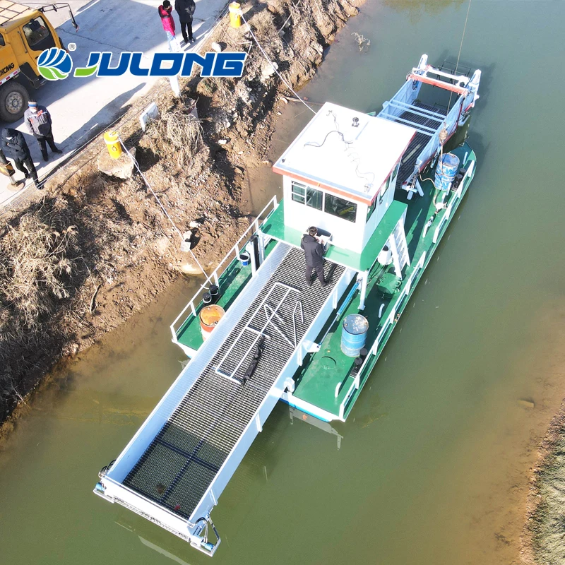 Automatic Aquatic Plant Harvester Machine Water Hyacinth Remover Equipment for River Cleaning