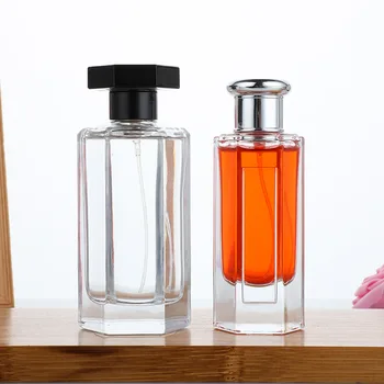 Manufacturers wholesale six prism perfume bottle travel sample spray bottle transparent pressure fine mist spray bottle