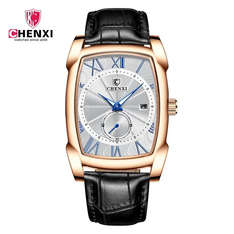 Chenxi 8209 Men's Quartz Watch - Wholesale Waterproof Leather Band