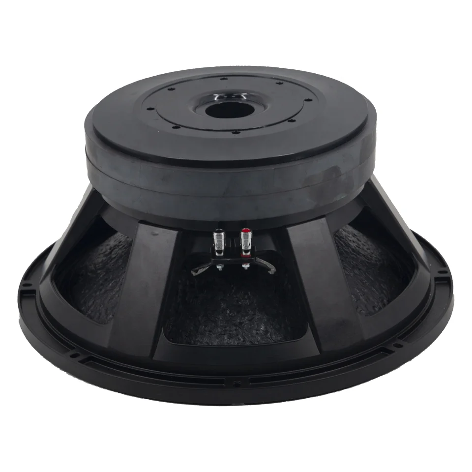 18-инчов PA тонколонник с 6-инчова задвижваща навивка Висока мощност 2500 Wrms Алуминиев метален корпус Съубуфър за линейни масивни тонколонници