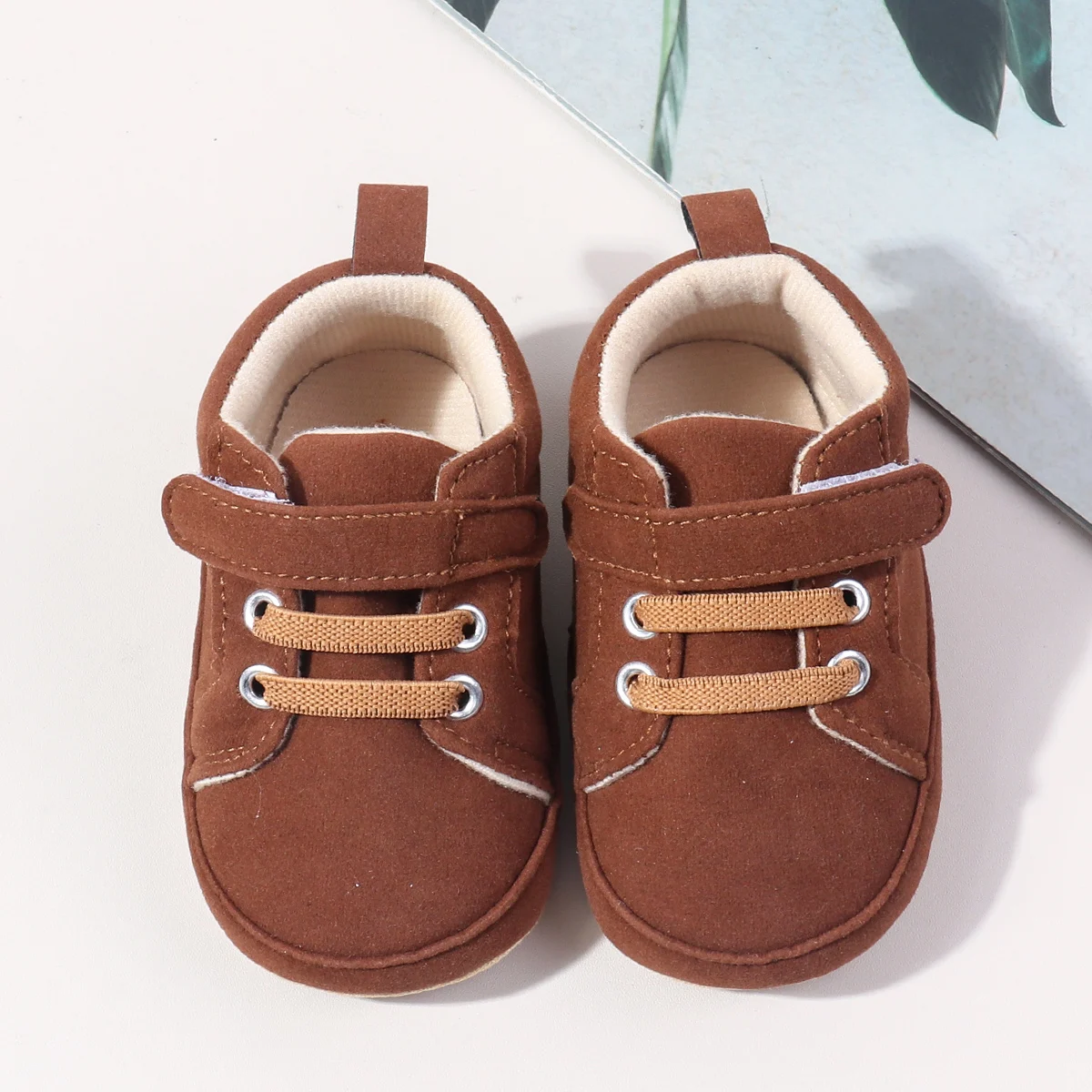 New Designs Hook&loop Design Anti-slip Soft Tpr Outsole Baby Boys Shoes Casual Sport Toddler Shoes manufacture