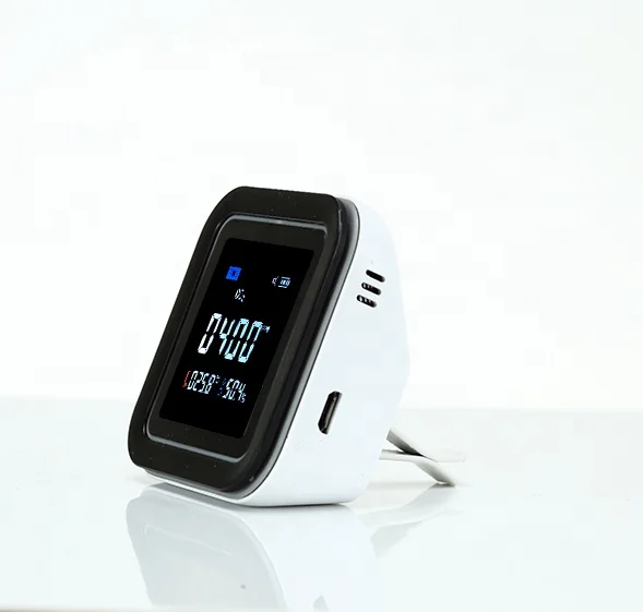 
 Монитор качества воздуха в помещении, настольный измеритель углекислого газа и CO2, детектор температуры и влажности, монитор CO2  