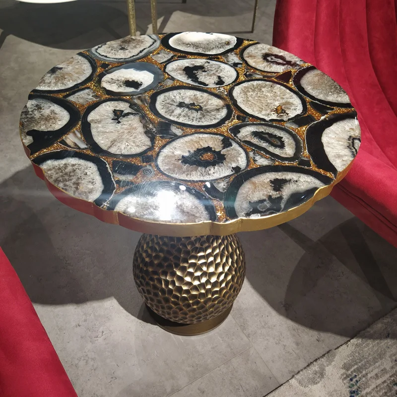 product ydstone natural semi precious stone multi color customizable coffee cable842-5