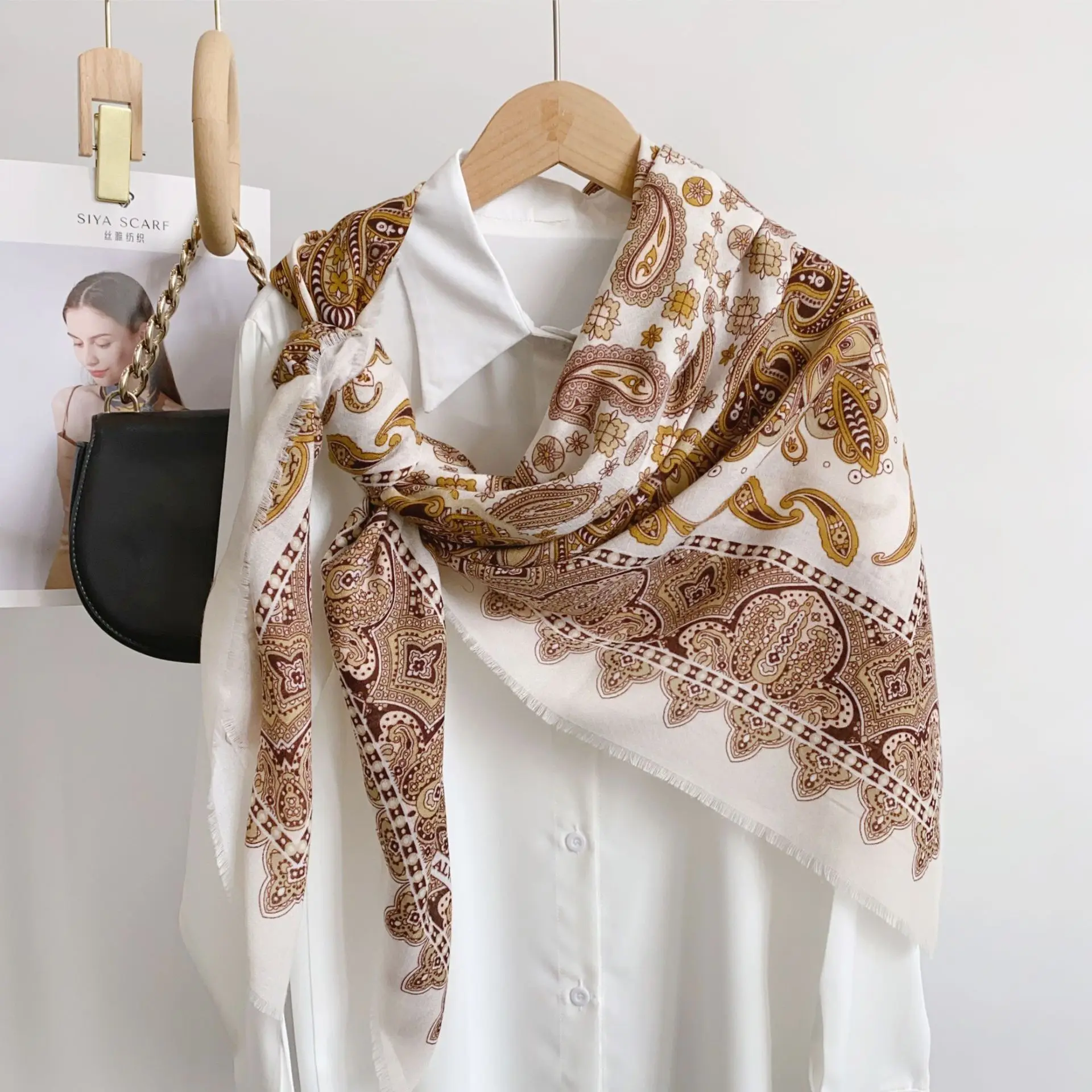 Wholesale 2024 Women's Hijab Scarf - 130x130cm Polyester