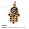 Pj318bkg pendente in oro con diamanti neri