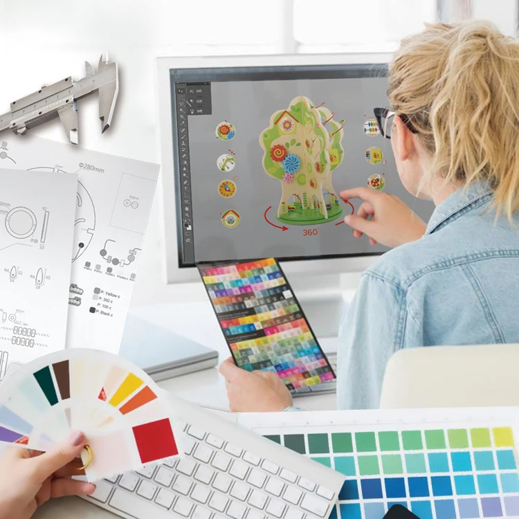 Забавные деревянные развивающие игрушки