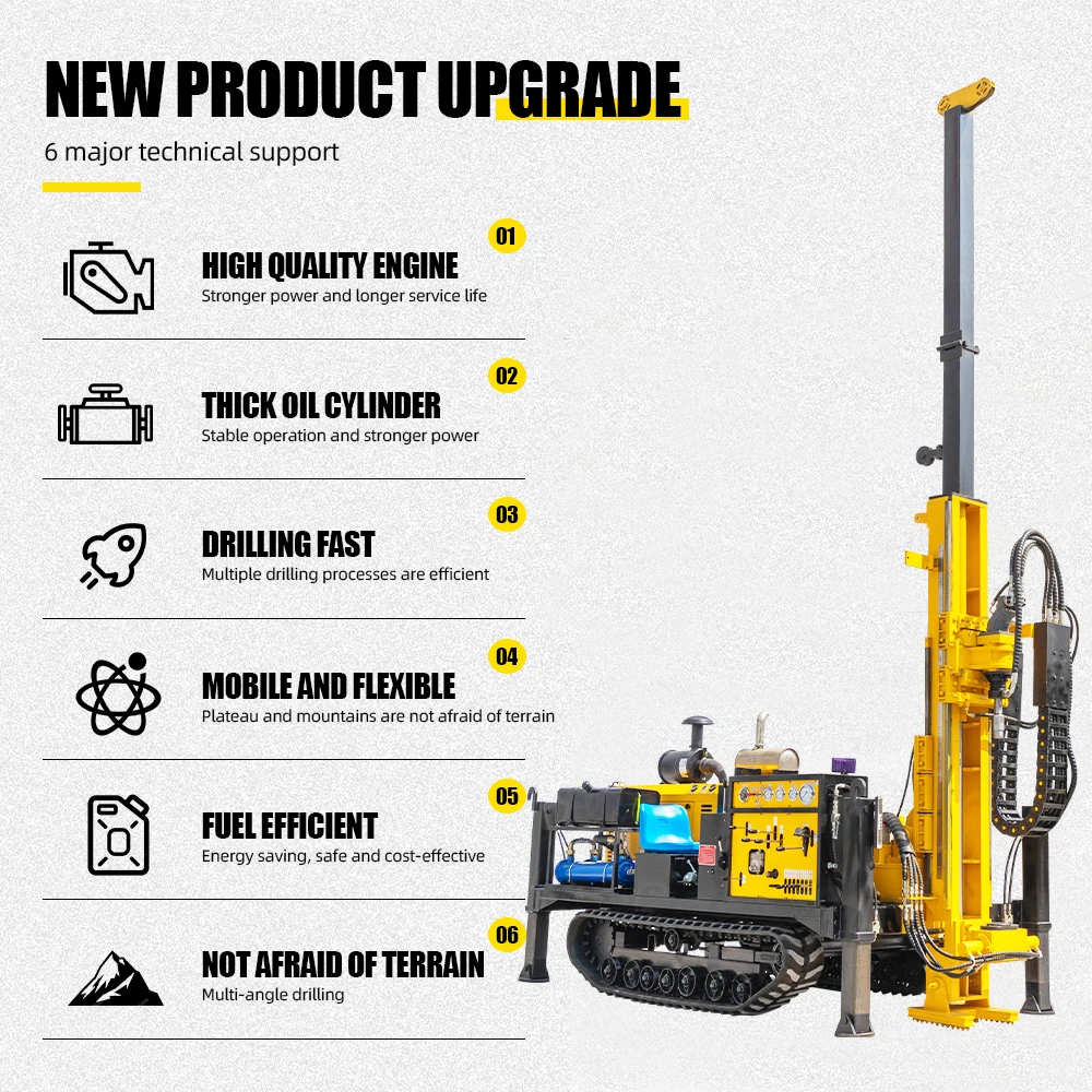 Track Mount Geological Exploration Geology Hard Rock Drill Machine Core ...