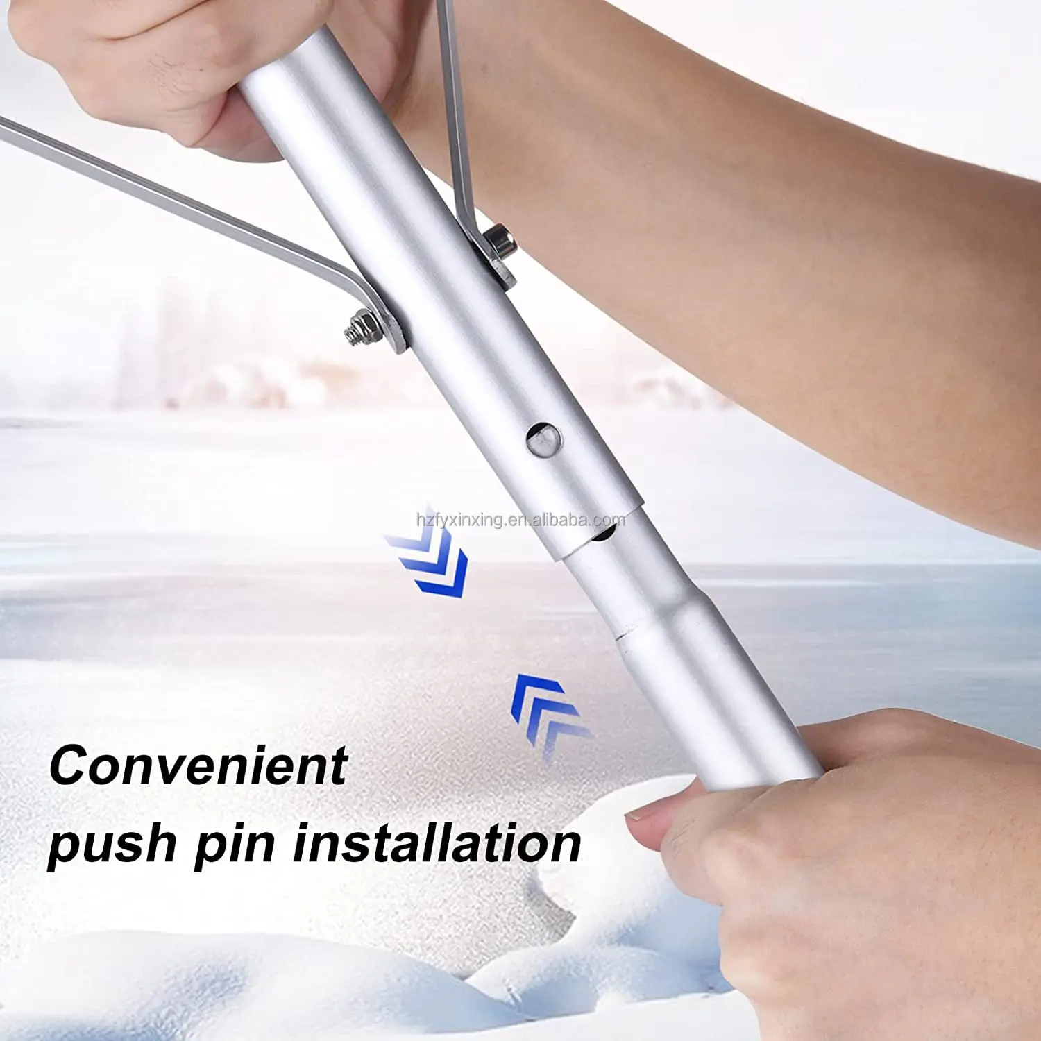Xinxing 20 ft High Reach Aluminum Extension Pole with Roof Snow Shovel Customized OEM Support Tool