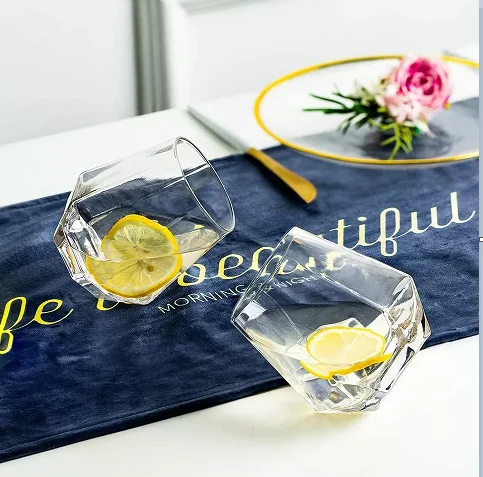 64 упаковки, 12 унций, пластиковые стаканы для вина в форме алмаза, одноразовые чашки для шампанского, вина, виски, ударопрочные, переработанные