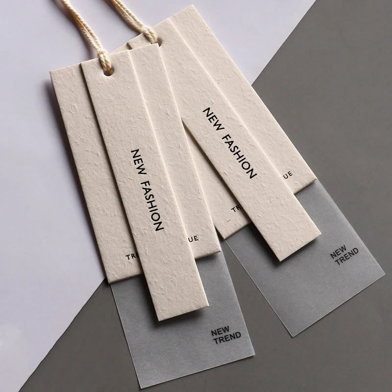 customized paper hang tag/clothing swing tag labels/garment bag
