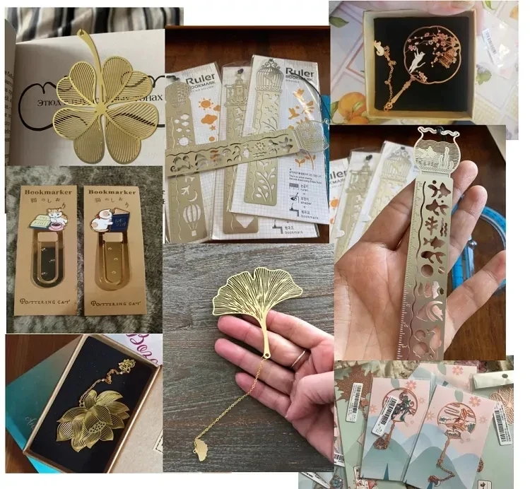 プロモーションギフト エナメル亜鉛合金メタルブックマーク カスタムパーソナライズブックマーク 3D キュート漫画アニメブックマーク ブック用 17