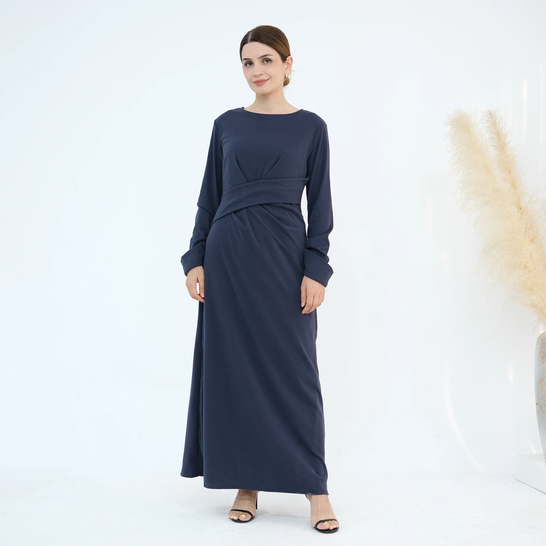 sachin and babi light blue dress Abayas for Women Abaya Full Cover Hijab Dubai Turkey Kaftan Prayer Dress  Muslim One Piece Long Sleeve Arabian Robe Ramadan Maxi Dresses Modest Islamic  Casual Clothing Clothes Navy Blue One Size in
