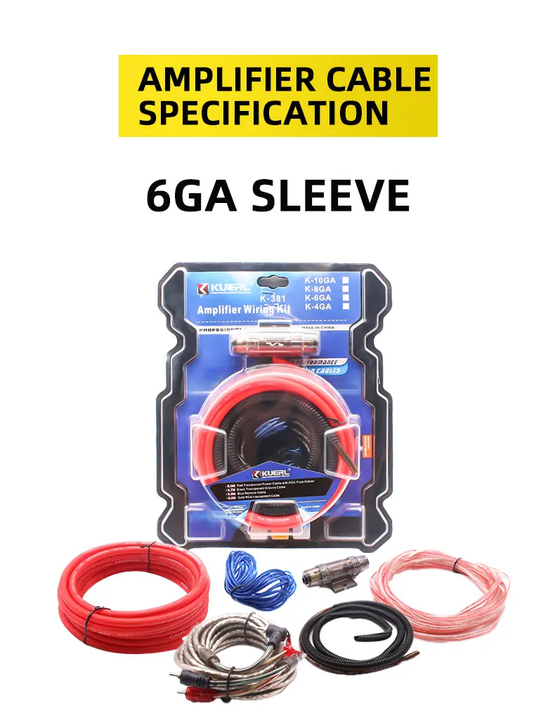 Wholesale Audio Subwoofer Power Cable High Quality 6/8/10GA Car ...