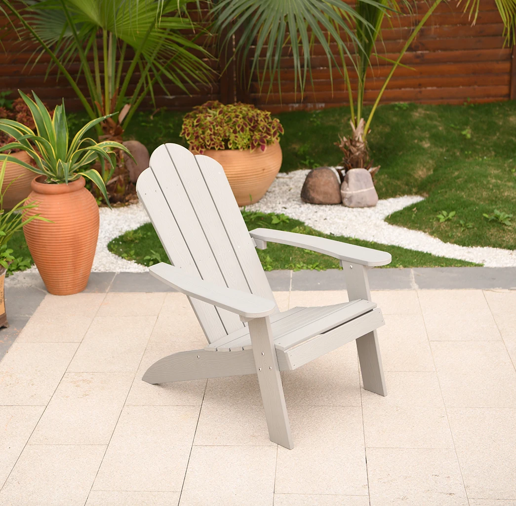 Cadeira Adirondack Dobrável de Plástico Imitação Madeira para Jardim e  Praia com Capa - Oferta Imperdível, image size:1045x1025