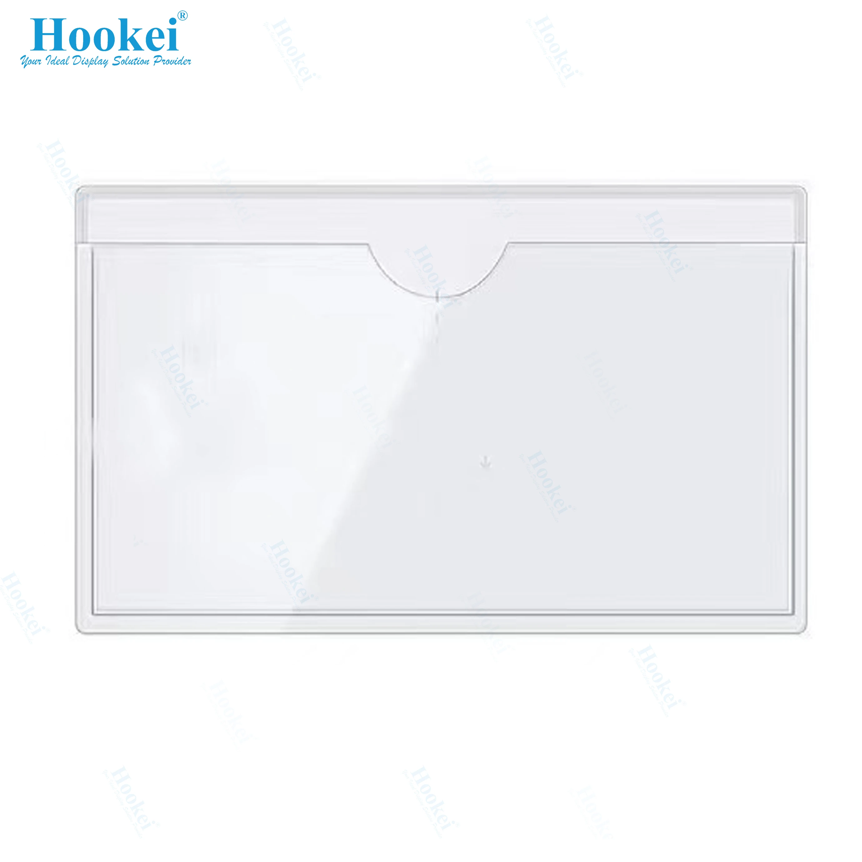 Clear Plastic Soft PVC Pocket Card Holder Self Adhesive Shipping Label / Packing Slip Envelope Pouches