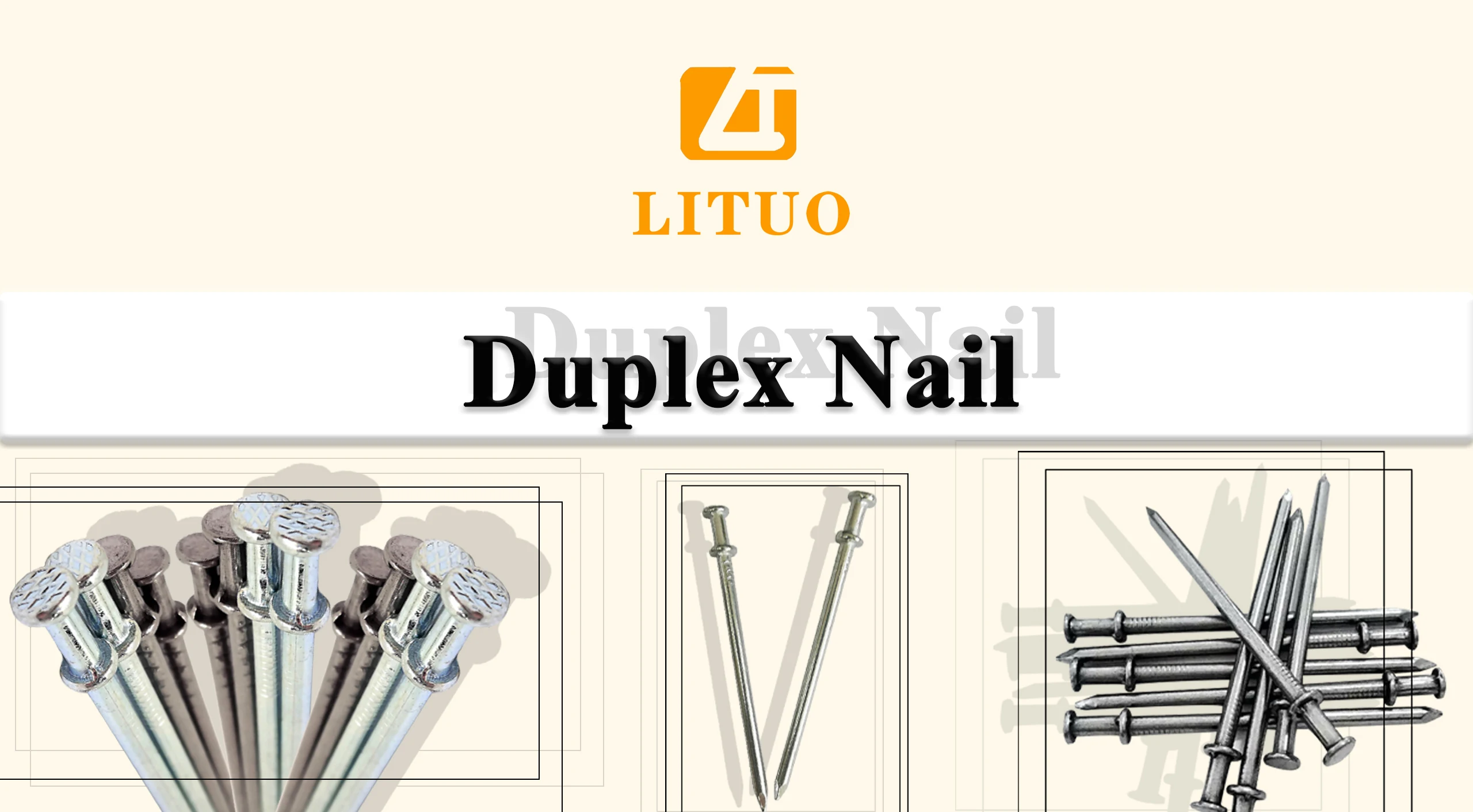Duplex Head Nails Double Head Nail 2d-30d - Buy Duplex Head Nails ...