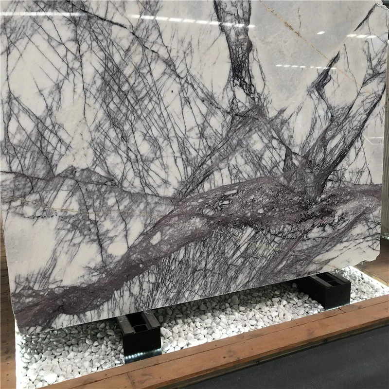 product lily white marble purple vein marble slab tiles home interior wall floor design-4