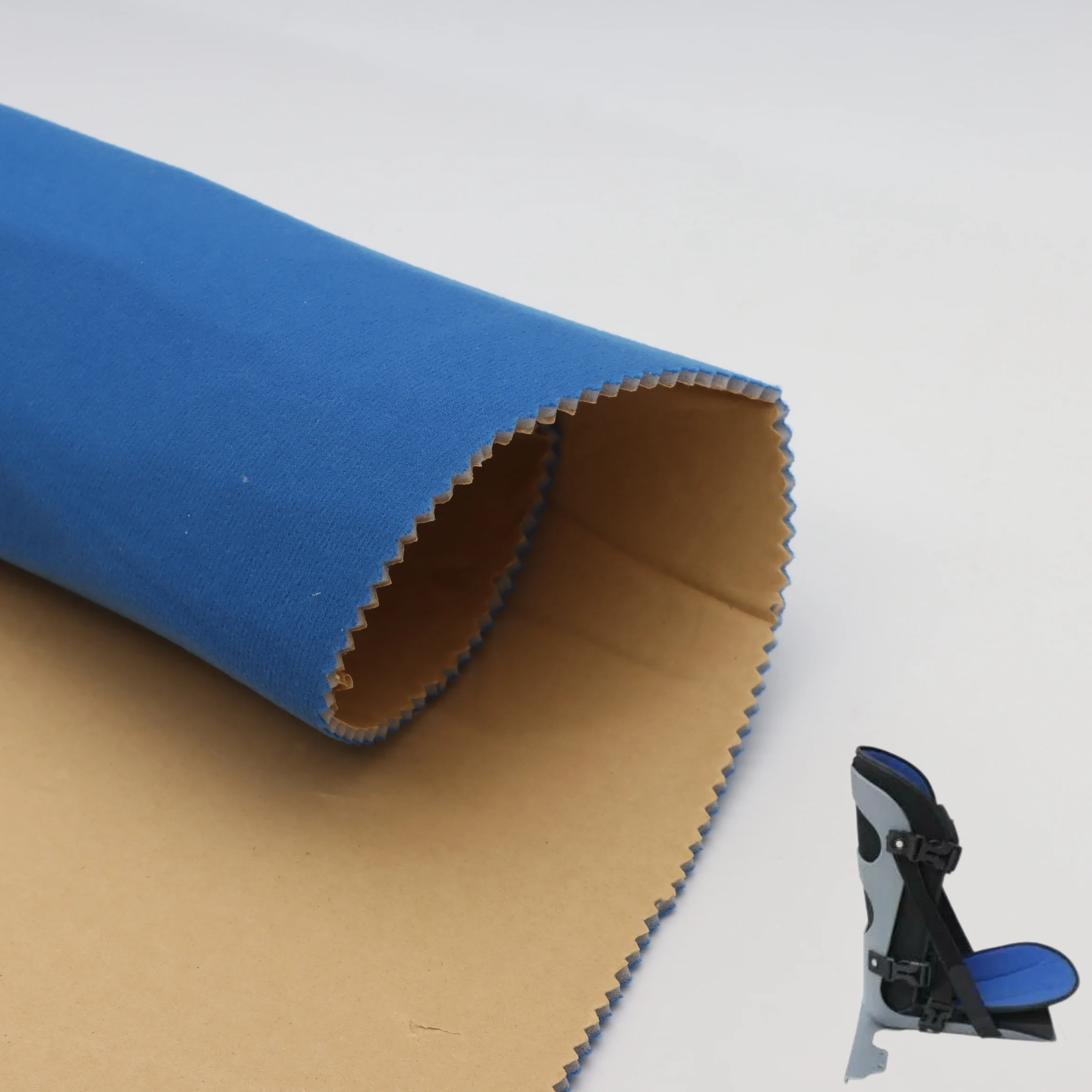 Superb Quality Manufacturer Customized Polyester Velour Foam Adhesive Backing Furniture Renovation Garment Laminated Fabric