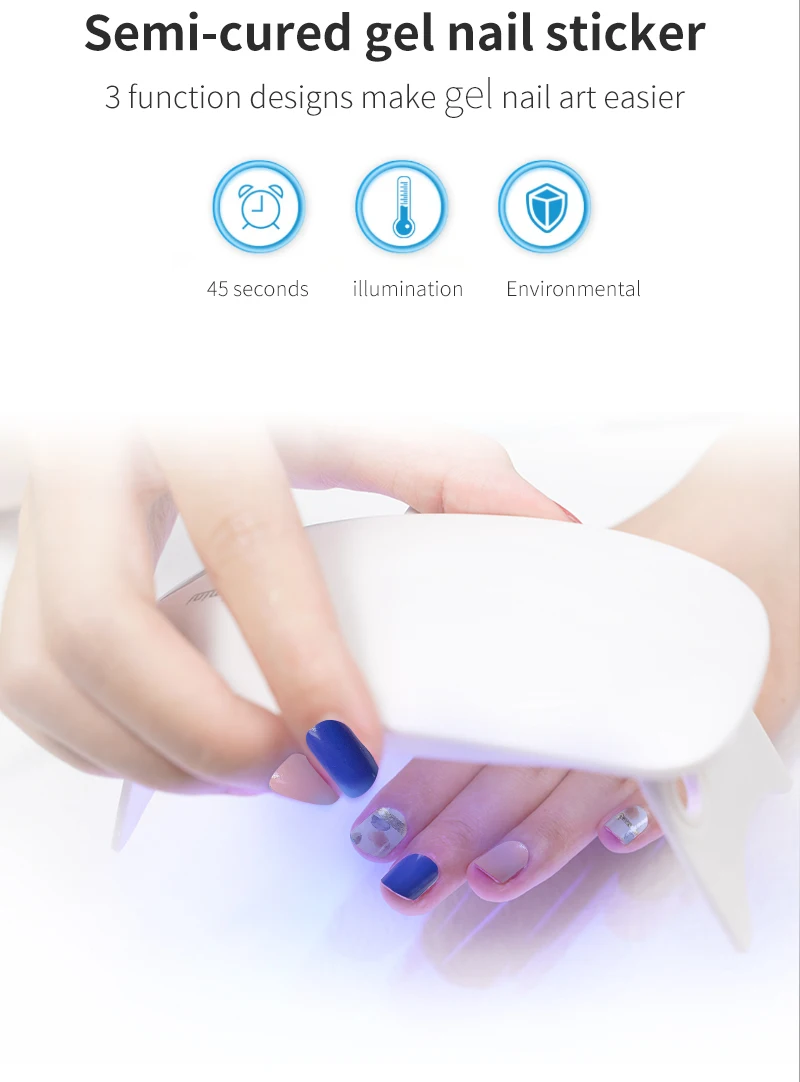 Beautysticker Wholesale Semi Cured Gel Nail Strip Stickers Non-toxic