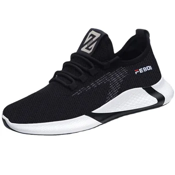 New design Men Black shoes Sports Walking style Male Unisex Sneakers breathable shoes Casual Shoes