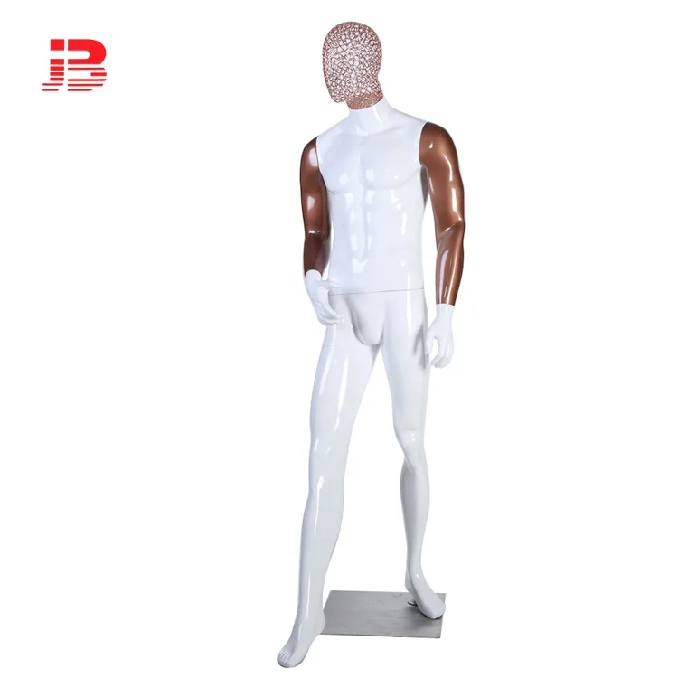 Fashion male mannequin with iron wire head